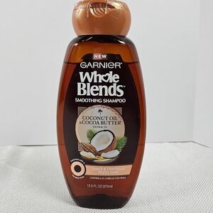 Garnier Whole Blends Smoothing Shampoo Coconut Oil Cocoa Butter Friz Hair 12.5oz